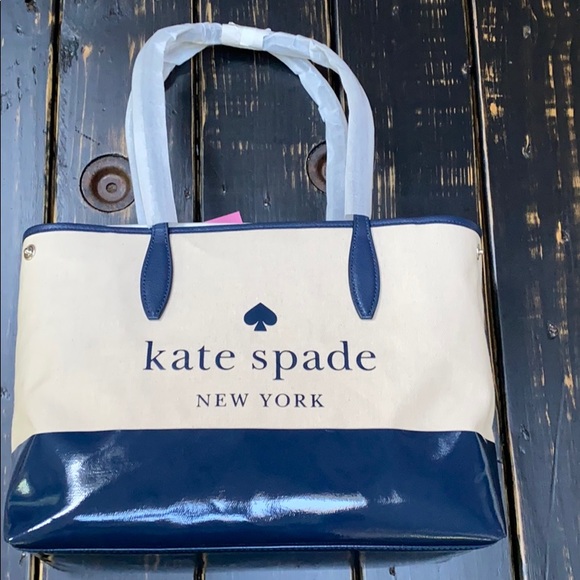 Dot Canvas Tote  Kate Spade Outlet